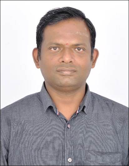 Portrait of Gurumurthy, Secretary of the Karnataka Optometry Association